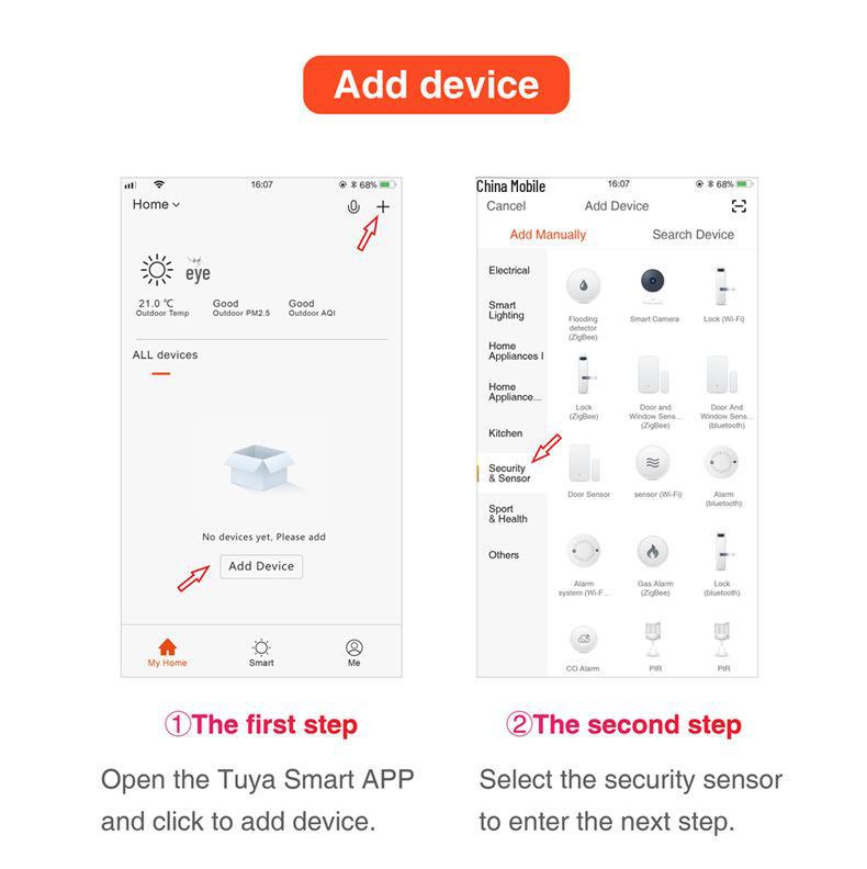 Tuya WiFi PIR Human Infrared Sensor