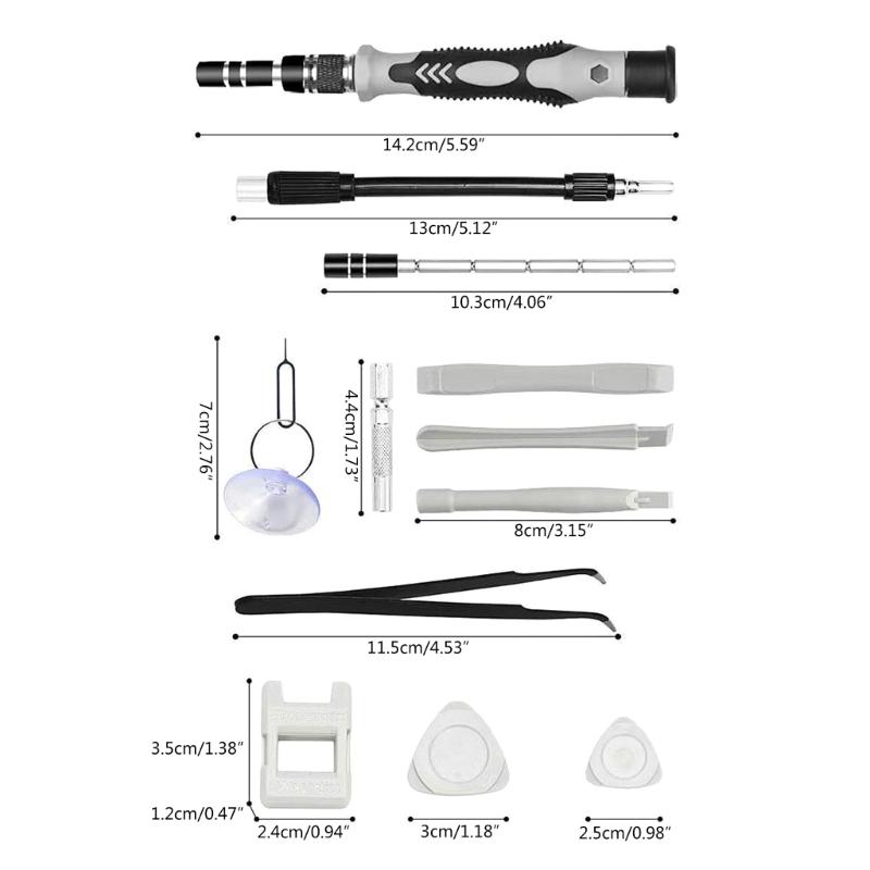 Elektronik-Präzisionsschraubendreher-Set 138 in 1 mit magnetischem Bit-Reparatur-Werkzeugsatz für Handy, Computer, Laptop, PC