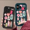 Flower Turtle Print Soft TPU Phone Case For iPhone Air 16e 17 16 15 14 Pro Max 13 12 Pro 15 16 14 Plus Shockproof Silicone Cover