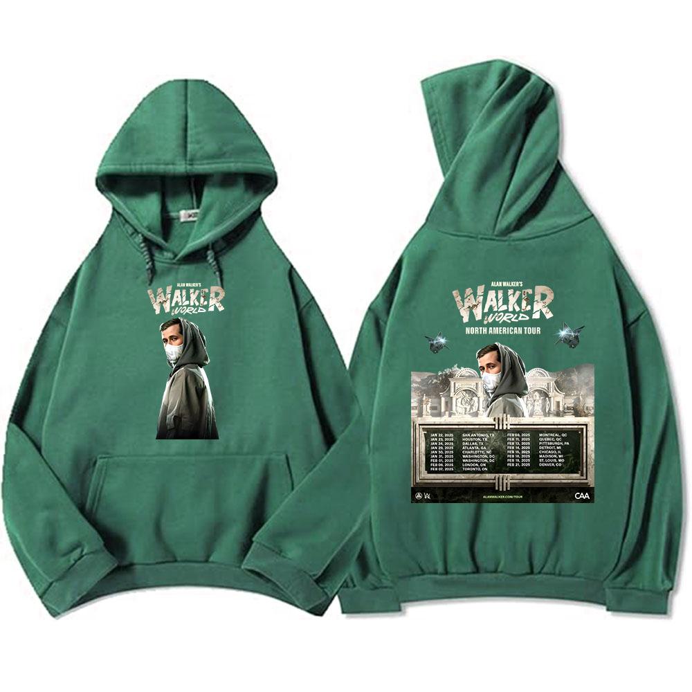 

Alan-Walker World North American Tour 2025 Толстовки для мужчин/женщин флисовые удобные унисекс уличные топы в стиле хип-хоп M