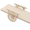 1/12 Dollhouse Simulation Wooden Assembled Cart Model Dollhouse Farm Tool Decoration Micro Scene Ornaments Pretend Play Toys