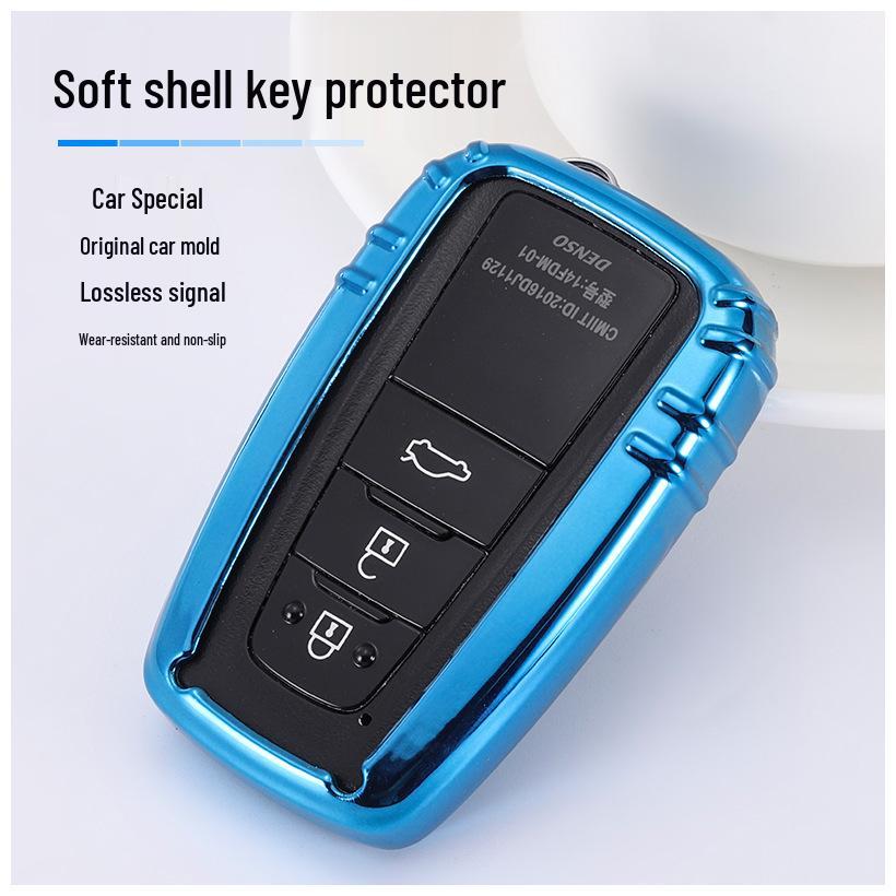 TPU Car Key Cover for Toyota Camry, CHR, IZOA, Prado 2700