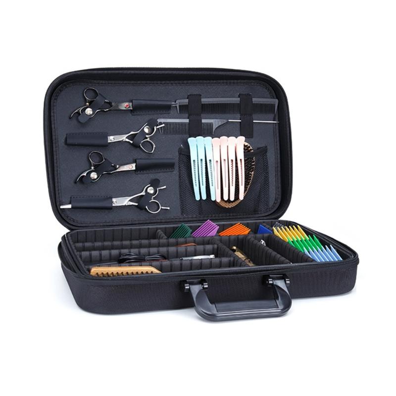 Professional Salon Hair Cutting Grooming Storage Organizer for Clippers Scissors Carrying Bag For Fashion Hairstyles