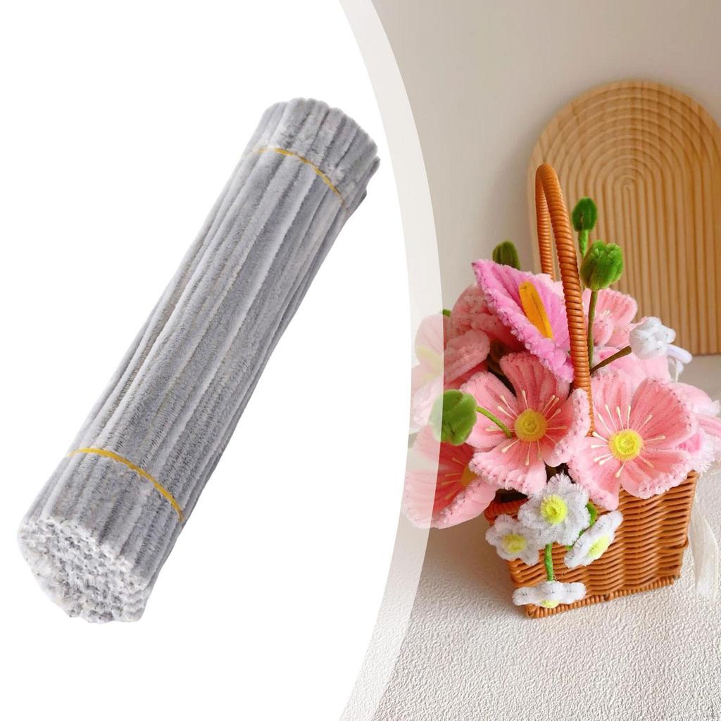 Pipe Cleaners Craft 8mm Chenille Tube for Children Accessories DIY Bouquet Handmade Material