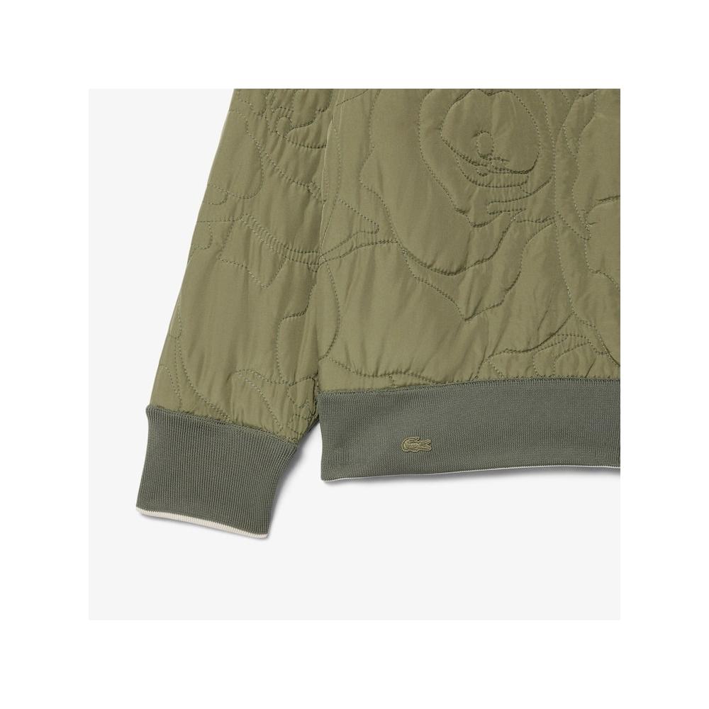 Lacoste Womens Flower Pattern Reversible Padded Sweatshirt Sf2686 54n Id8 q2nSf2686 54nId8