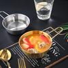 Stainless Steel Korean Style Multipurpose with Handle Bowl Cuisine Fruit Salad Bowl Induction Cooker Heatable