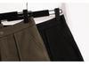 Women's Woolen Bootcut Shorts – Autumn/Winter 2025 Collection, European Style, Wide Leg, Plus Size, Hot Selling