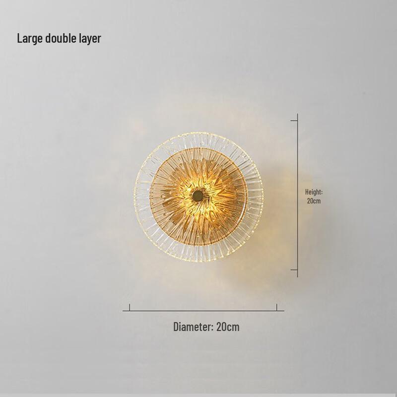 NuFeng Post-Modern Luxury 4-Head Warm Light Decorative Wall Lamp