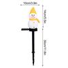 Solar Snowman Stake Light Decoration Waterproofing Outdoor Xmas Pathway Light for Garden Tree Fence Lawn Walkway Red
