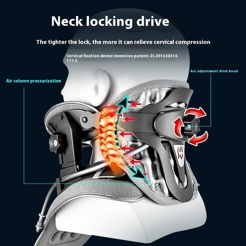 Medical Cervical Traction Correction Device Neck Pain Relief and Support Inflatable Pinched Nerve Neck Stretcher