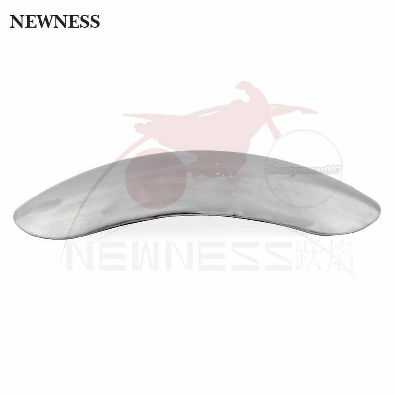 Parafango Anteriore Corto Universale in Alluminio Non Verniciato per Moto Mudguard Fender Mud Guard Personalizzato Per Harley Touring Chopper Bobber