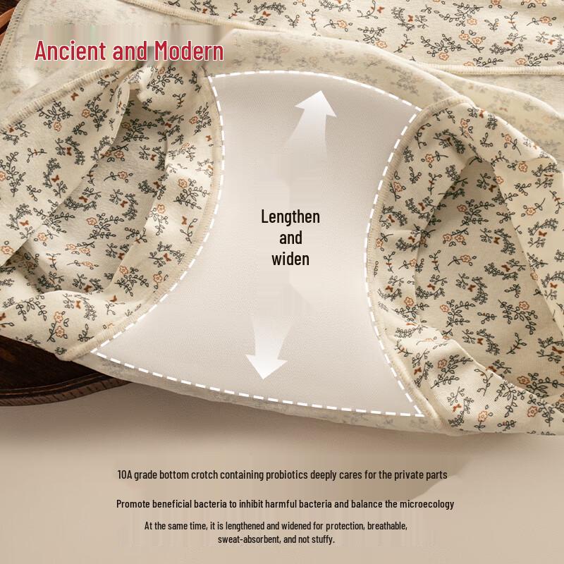 GUJIN Women's Mid-High Waist Cotton Antibacterial Boxer Briefs, 3-Pack