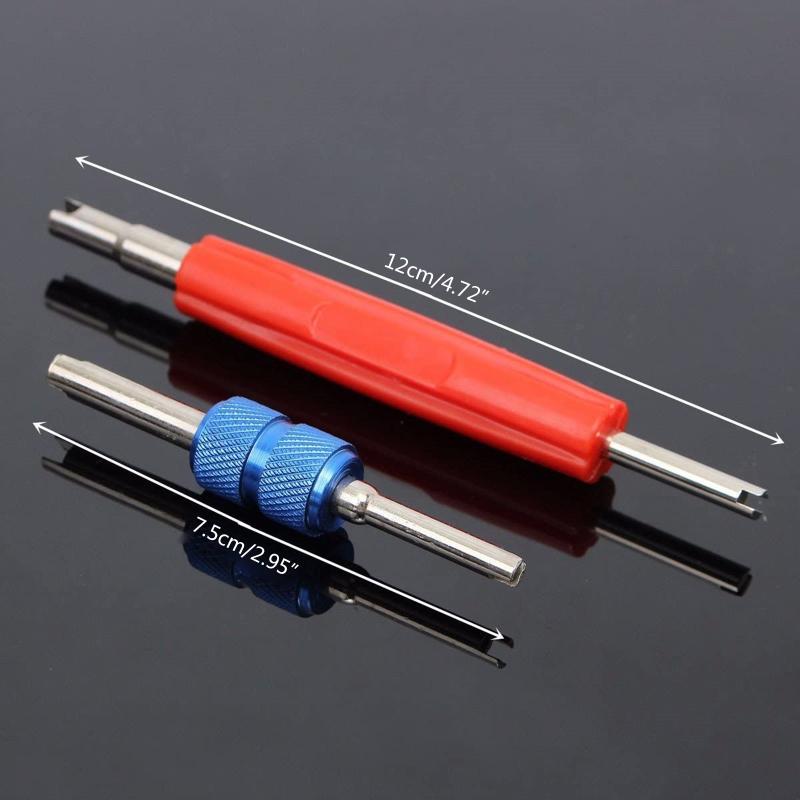 102x R134A Car A/C Core Valves Portable Automotive Air Conditioning Assortment Kit for Valve Cores Remover Tool for Most