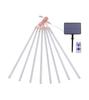 Colorful LED Solar Meteor Shower String Lights for Outdoor Hanging Decoration
