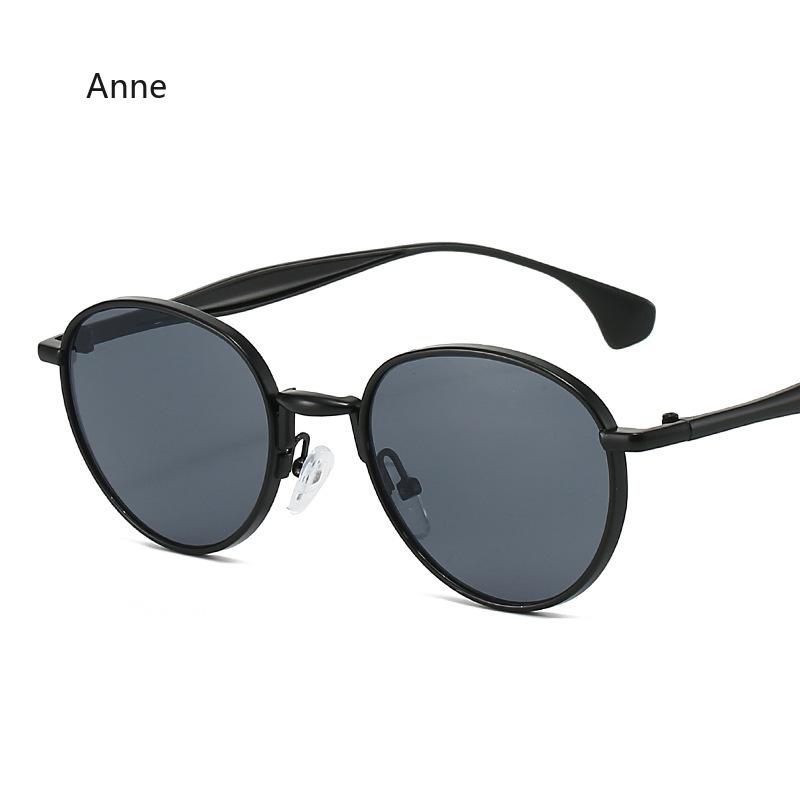 Retro Metal Oval Sunglasses Women Shades UV400 Fashion Punk Men Blue Sun Glasses Lentes De Sol Mujer