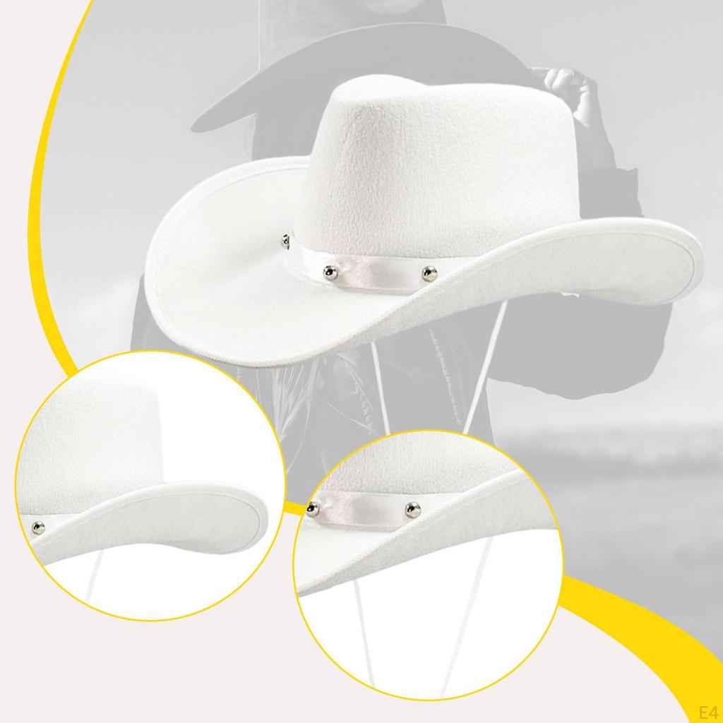 Cowboy Hat Cosplay Costume Accessories for Engagement Carnival Wedding