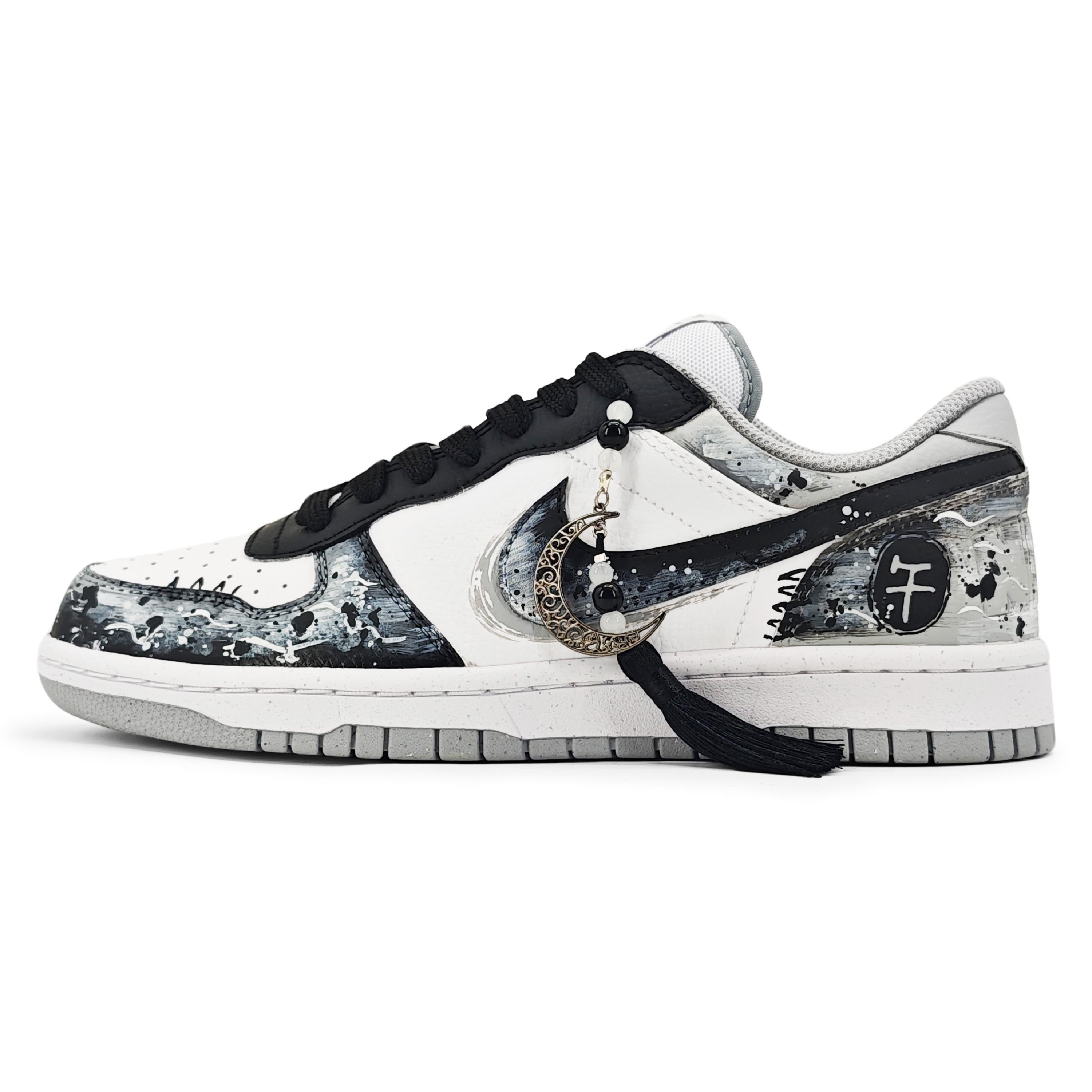 

Nike Big Abrasion Resistant Low top Skateboard Shoes Men s 355152-106(Team1457-) 44