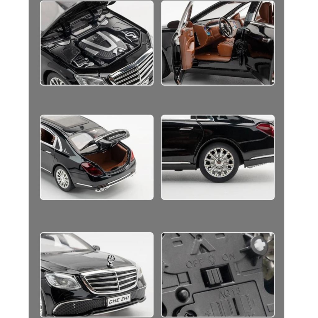 1/24 Scale Mercedes Benz E300l E-class Alloy Model Car Diecast Metal Collection Vehicle Toy Model Sound & Light Children Toy Car Gifts