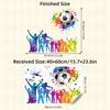 Watercolor Sports Wall Stickers Removable Art Decal for Gymnasium Club Children Bedroom Decoration