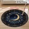 VIKAMA Living Room Bedroom Circular Carpet Machine Washable Soft Carpet Living Room And Study Home Decoration Carpet