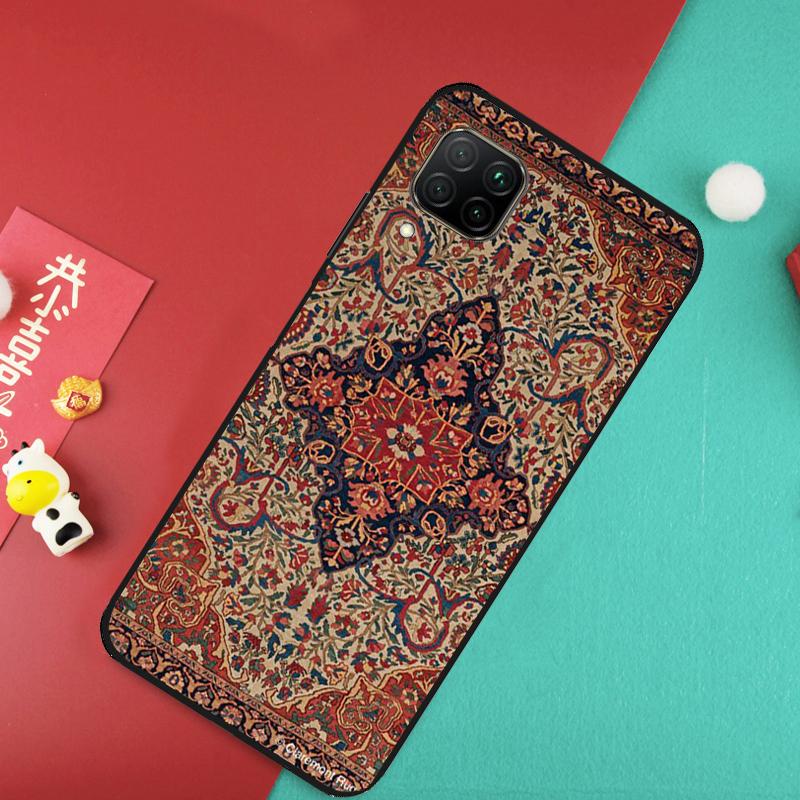 Persian carpet Floral pattern Case For Huawei Nova 11 Pro 3i 7i 8i 11i Y60 Y70 Y90 Y61 Y91 9 10 SE P20 P40 P30 Lite Cover