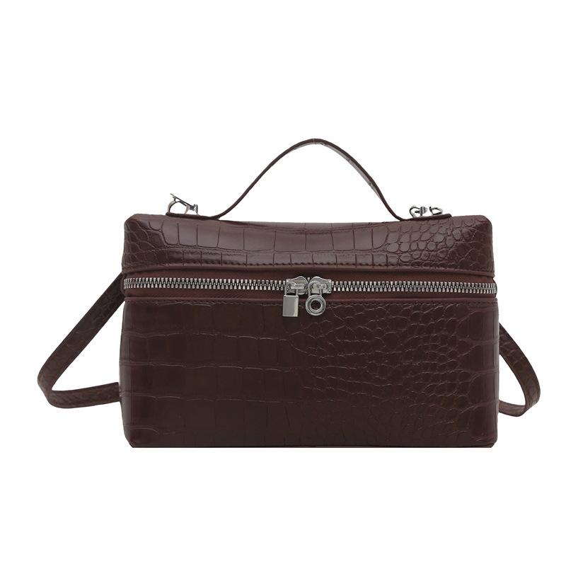 Box bag women's fashion casual summer solid color new versatile fashion temperament high texture foreign style messenger bag