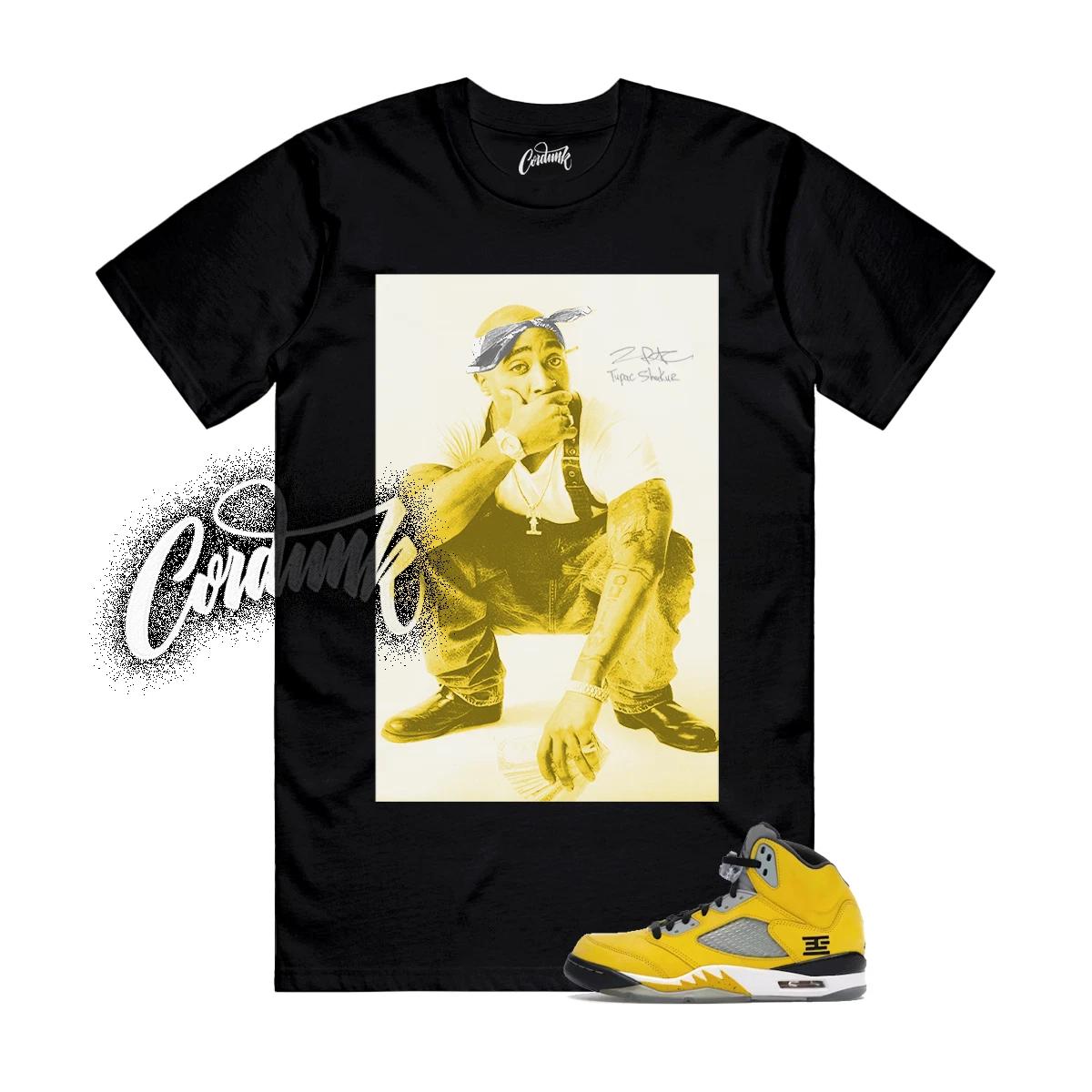 5 Tokyo Yellow Black White T Shirt Match 2P 160