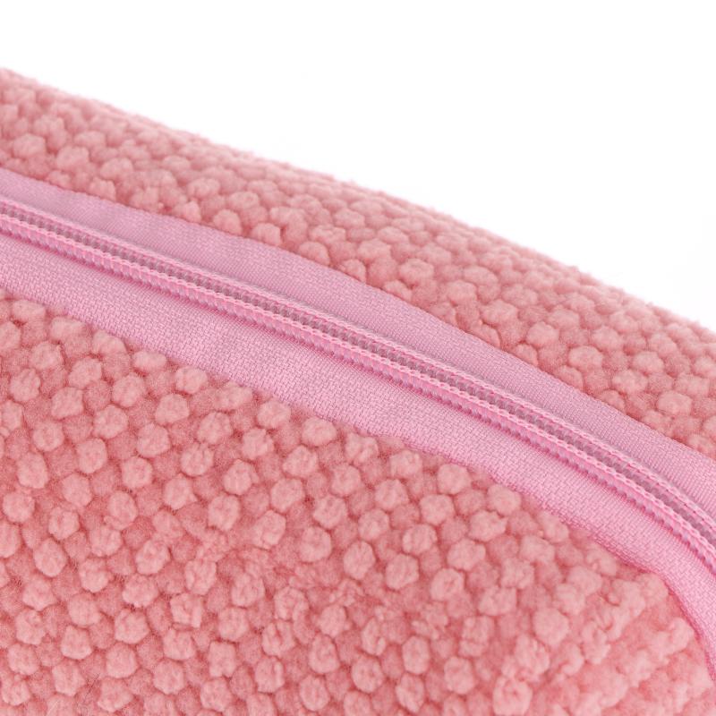 Sweet And Girly Candy Color Plush Large Capacity Makeup Bag, Toiletry Bag, Travel Portable Handbag Plush Makeup Bag