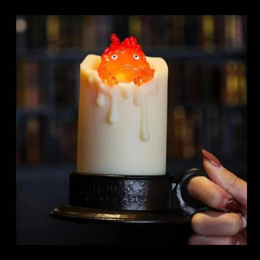 STUDIO GHIBLI Pohyblivý hrad Třesoucí se LED svíčka Benelic - Howlův - Calcifer,