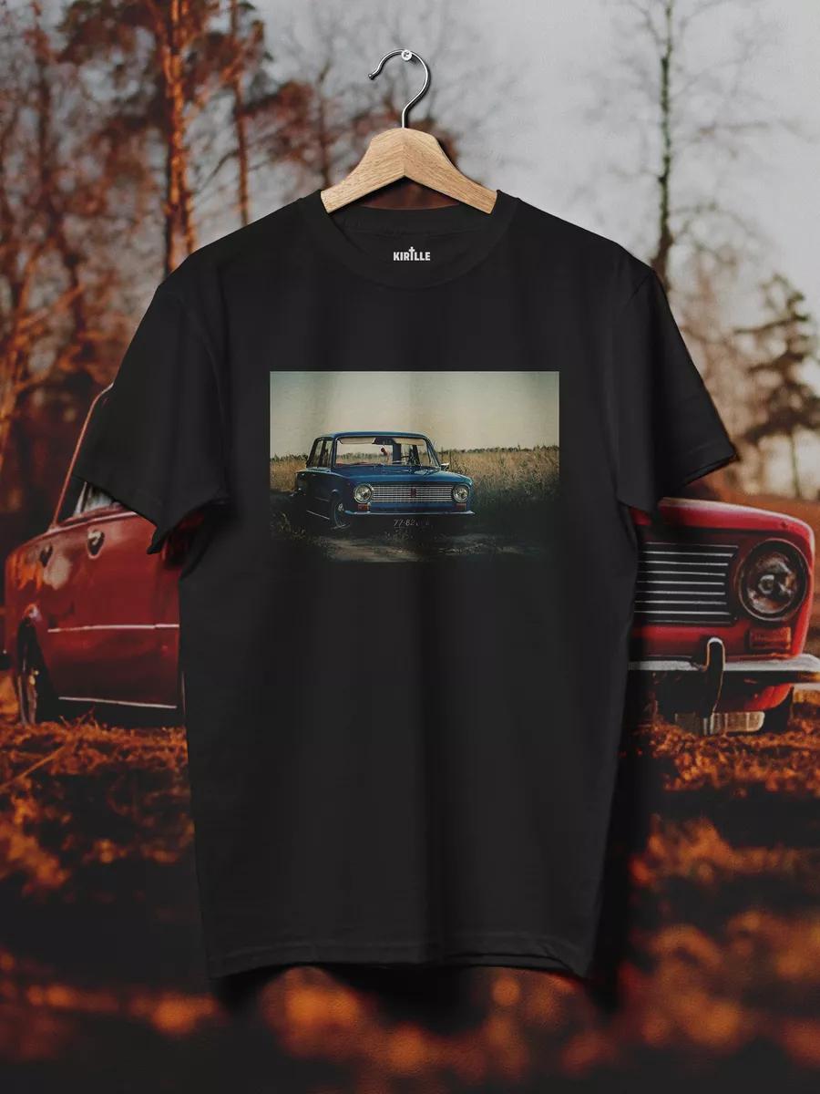 T-shirt with metal print Owoch , street style, black L