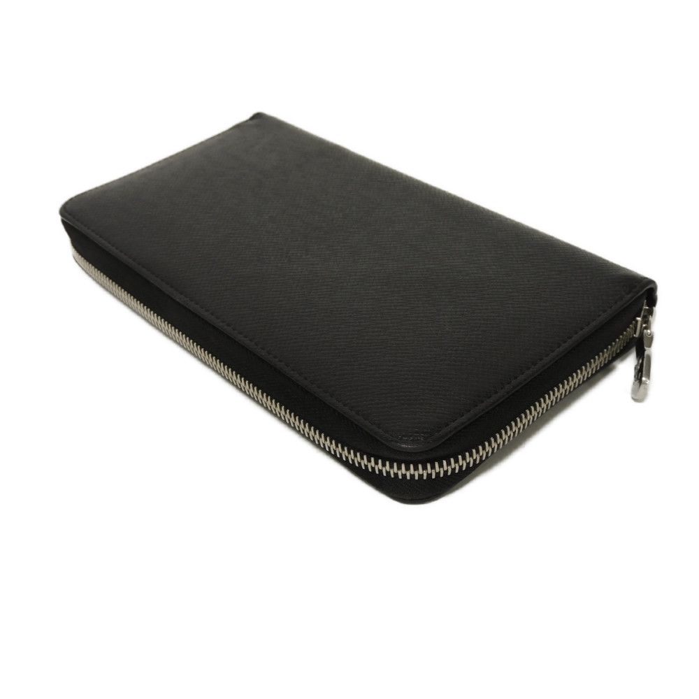 Used Zippy Organizer NM (12564) M30056 7940, New LV Logo, Black, Zip Around, RFID, Current Model Taiga Noir Men's from