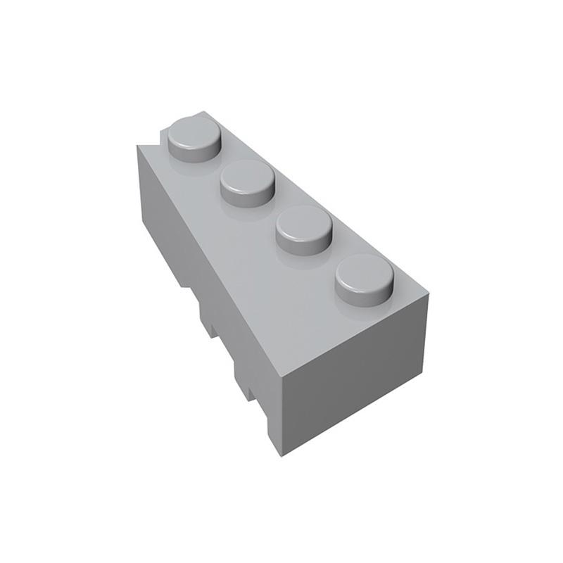 Non-Toxic Moc 10Pcs 41768 4X2 Plate Wedge Left Building Blocks Kit House Castle Board Bricks Particle Toys Children Birthday Xmas Gifts