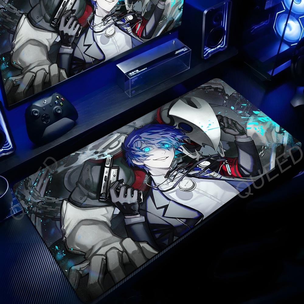 Office Laptop Mousepad Persona Reload Anime Mouse Pad Game Accessories Nonslip Large Table Mat Rubber Carpet XL Gamer Deskpad