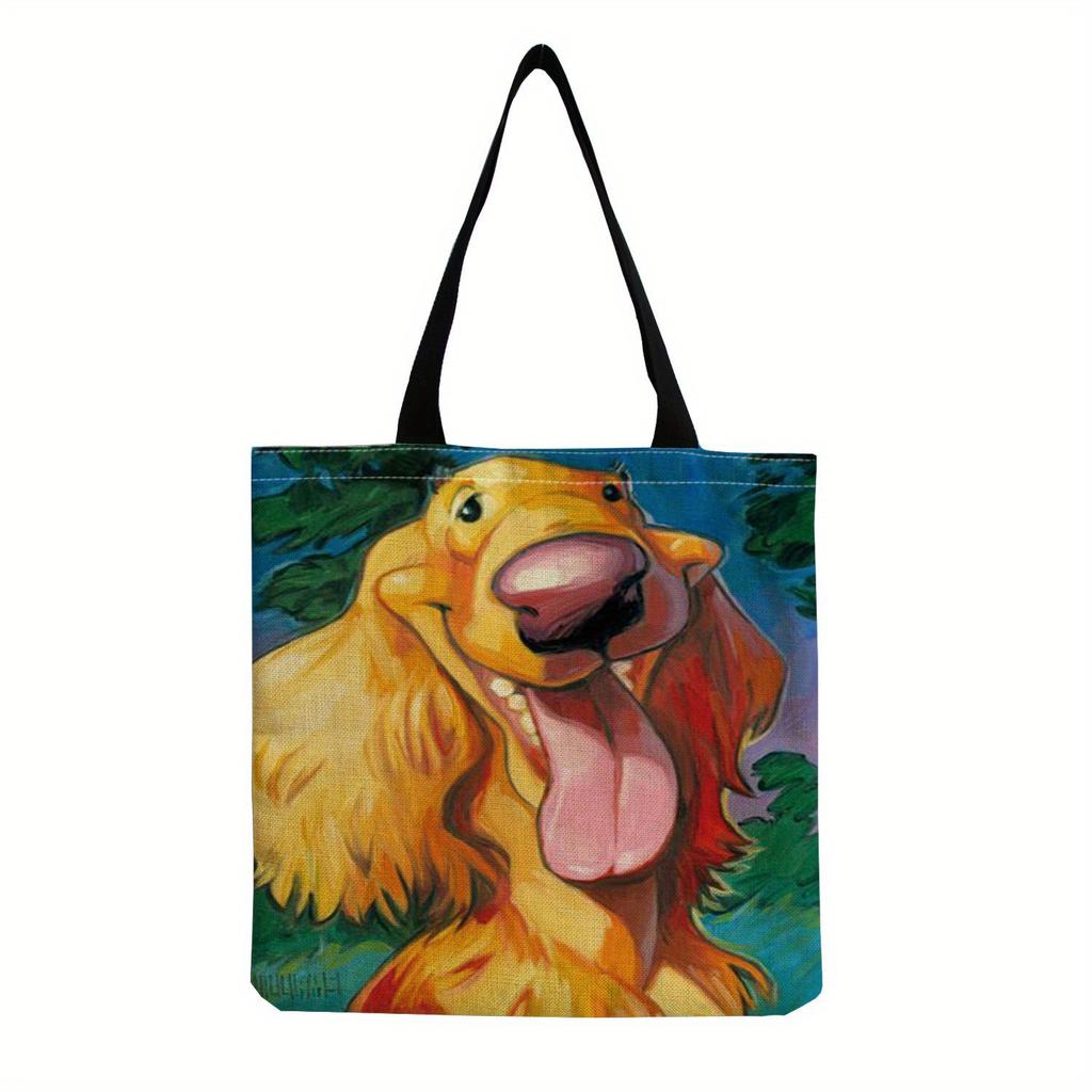 Cartoon Shoulder Bag Women Animal Dog Shopping Bag Teen Casual Bagel Dog Tote Bag Men Beagles Handbag