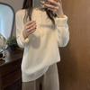 Sweater Women's Loose Solid Color Pullover Long Sleeve Knitted Top
