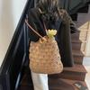 2025 Spring New Casual Commuter Bag Straw Bag Fashion Trend Large Capacity Shoulder Messenger Tote Bag