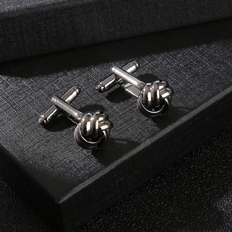 Men Knot Cufflink Studs Shirt Cuff Buttons for Wedding, Business, Anniversary