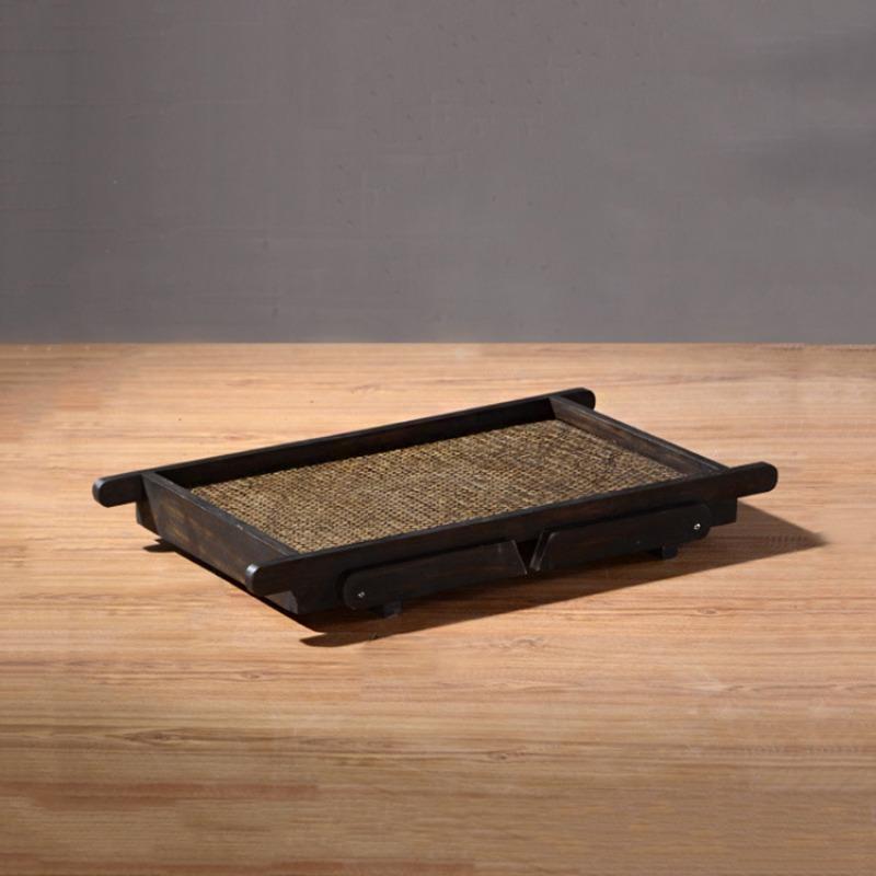 Mobili in Stile Asiatico Thailandese Sud-Est Casa Vassoio in Legno di Bambù Tavolino per Colazione Letto Vassoio di Servizio Gambe Pieghevoli Soggiorno