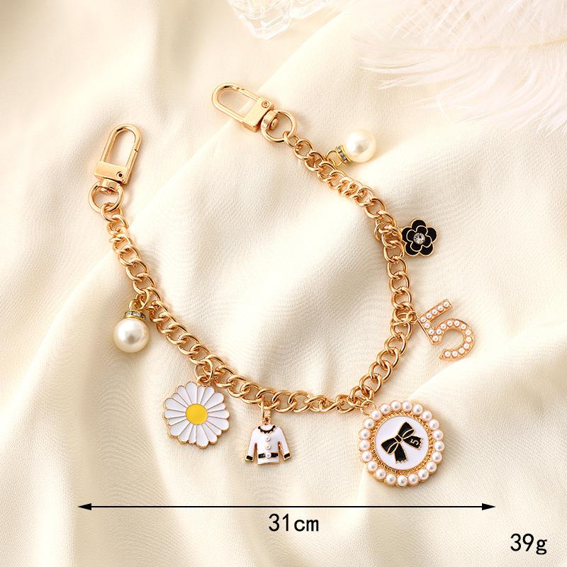 36cm pendant pearl handheld wristband lanyard for beach bag jean phone case tumbler cup bottle resistance accessory decorations