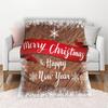 3D-Flanell-Überwurfdecke mit weihnachtlichem Thema, weich, leicht, warm, für Wohnzimmer, Schlafzimmer, Bett, Sofa, Couch, Kinder und Erwachsene, Geschenke