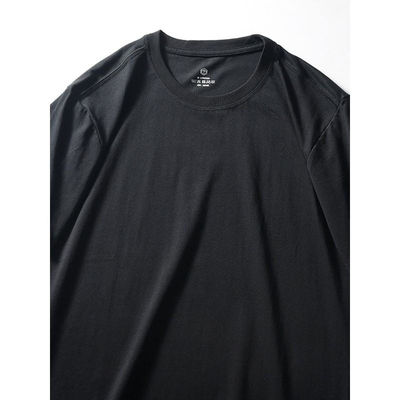 Pure Cotton T-Shirt Men's Short-Sleeved Summer 2024 New round Neck Undershirt Export Export Tail Order All Cotton Base T-shirt