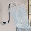 S Shaped High Rise Gooseneck Showerhead Extension Arm with Standard 1/2 Inch Connection Simple Installs for Bathroom