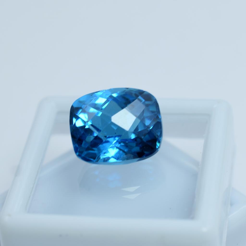 Natural Blue Sapphire Loose Gemstone Cushion Cut 12.15 Ct September Birthstone for Gem Collections