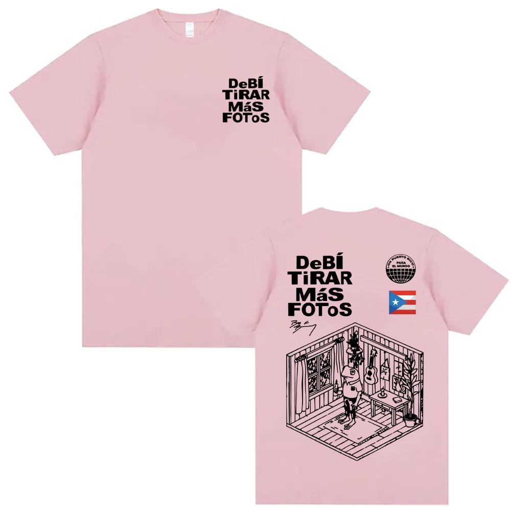 Bad Bunny Debi Tirar Mas Fotos DTMF Album Tshirts Unisex Harajuku Summer Oversized T Shirt Men 100 Cotton High Quality Tshirt