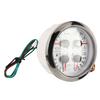 4in1 85mm Guage Multifunction Fuel Level Oil Pressure Water Temp Volt Meter DC 9‑32V for Car RV Boat Motorcycle White
