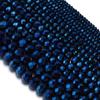 3 4 6 8 10mm Sapphire Faceted Crystal Beads Glass Spacer Beads For Jewelry Making DIY Handmade Bracelets Necklace Accessories