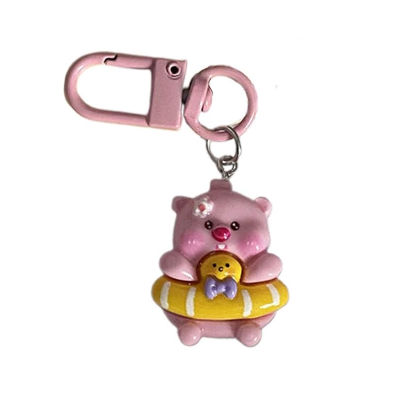

Cute Loopy Keychain Cartoon Fish Pendant Keyring Backpack Ornament Charm Car Keys Holder Decoration Bag Accessories