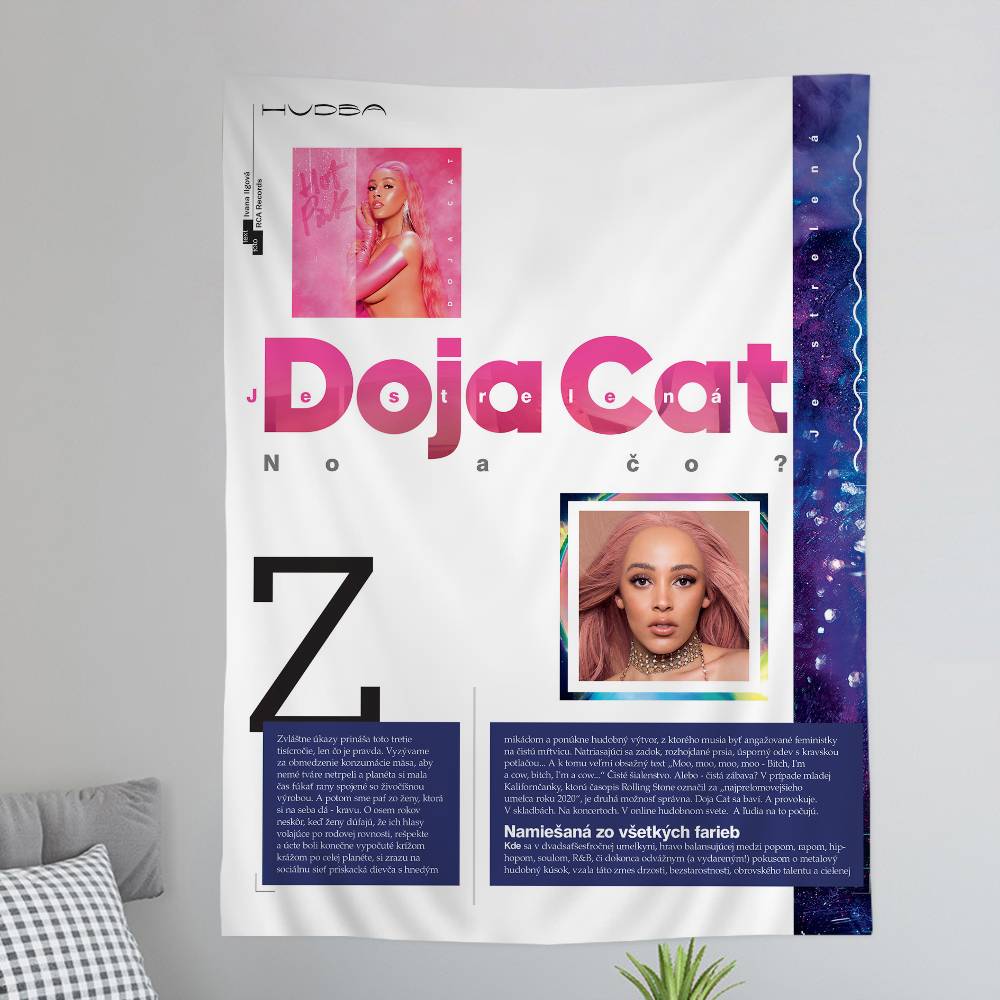 Newly Pop Rapper DDoja CCat Single Colorful Tapestry Wall Hanging Bohemian Wall Tapestries Mandala Wall Hanging Sheets