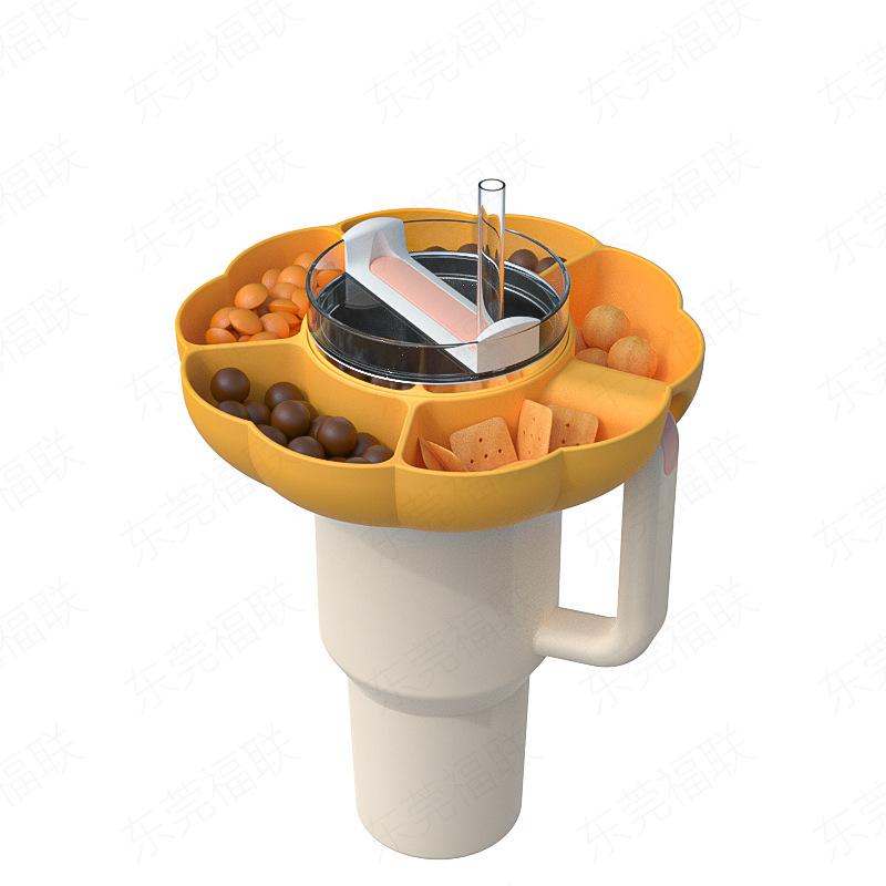 Reusable Snack Platters for Snack For Stanley Cup 40 Oz Tray Snack Divider Divided Container Food Tray Holder Outdoor