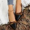Fashion Spring and Autumn Fashion New Sexy Leopard Print Pointed Toe Casual Comfortable Popular Women's Shoes Walking Shoes Zapatillas